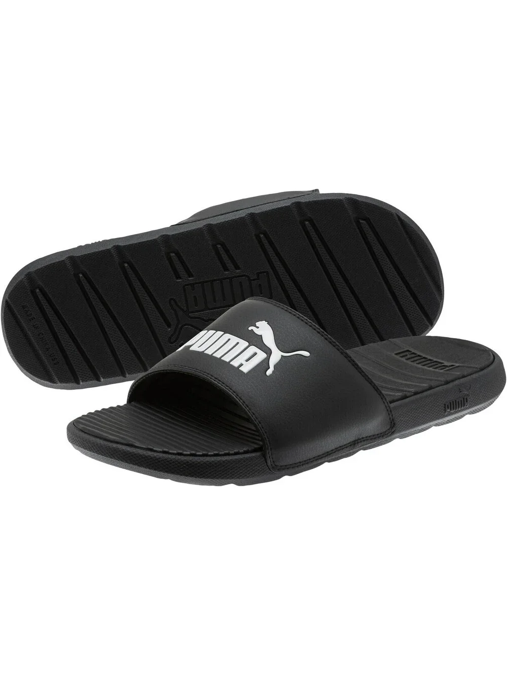 PUMA Cool Cat Mens Sandal 11 DM US BlackWhite